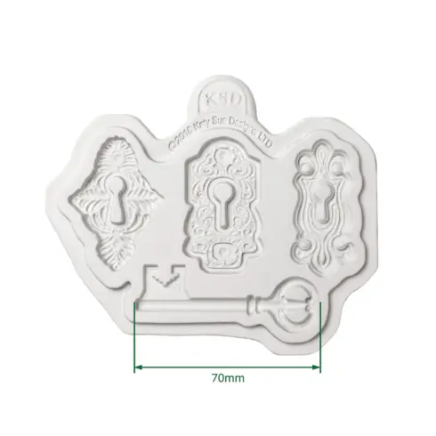 Katy Sue Designs Cosmic Shimmer Locks and Key Silicon Mould silikonimuotti1