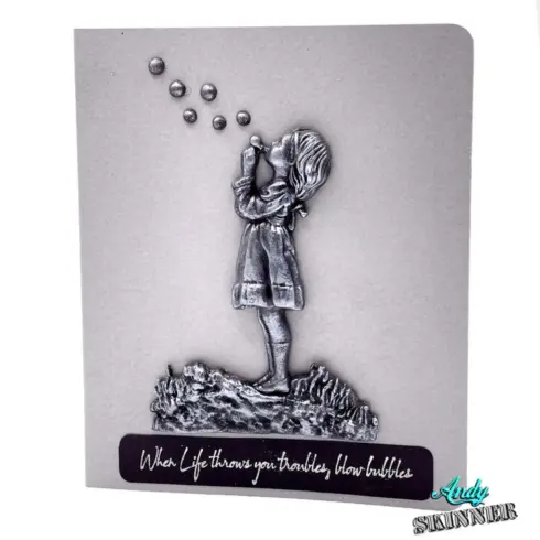 Katy Sue Designs Cosmic Shimmer muotti Blowing Bubbles Silicon Mould
