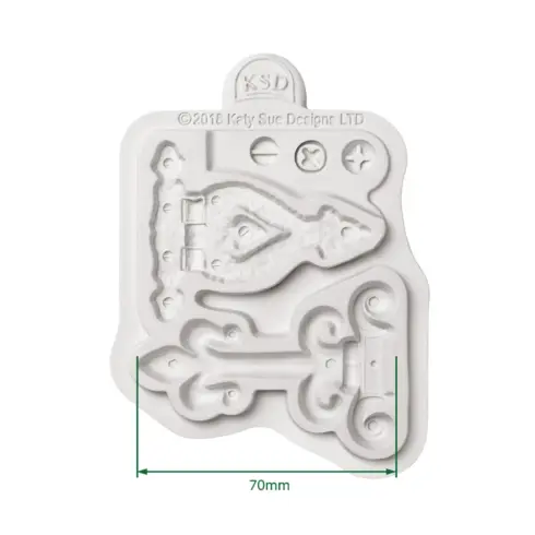 Katy Sue Designs Cosmic Shimmer – Hinges and Screws Silicon Mould silikonimuotti