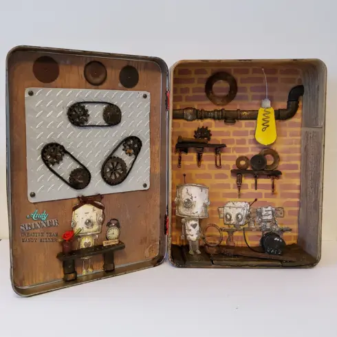 Katy Sue Designs Cosmic Shimmer – Mini Cogs Gears Silicon Mould silikonimuotti4