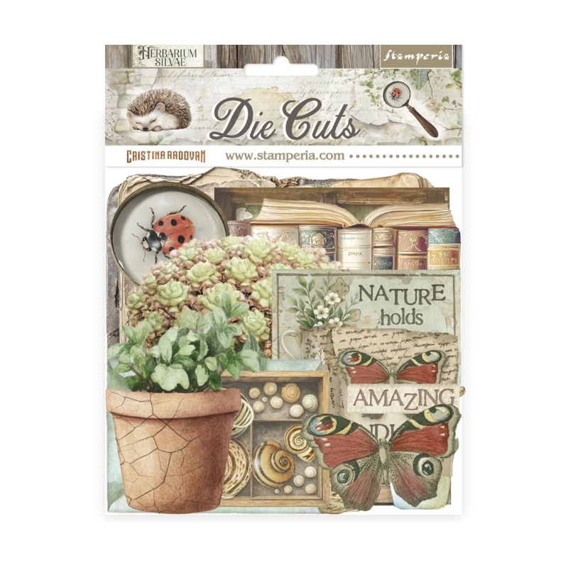 Stamperia – Die Cuts Herbarium Silvae isot kartonkikuvat (40 kpl)