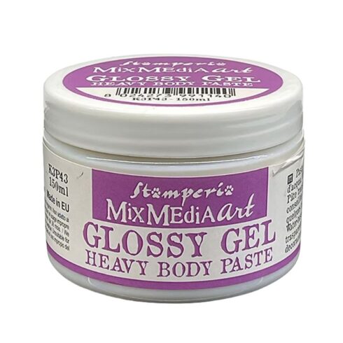 Stamperia Glossy Gel Transparent Heavy Body Paste Tekstuuripasta 150ml