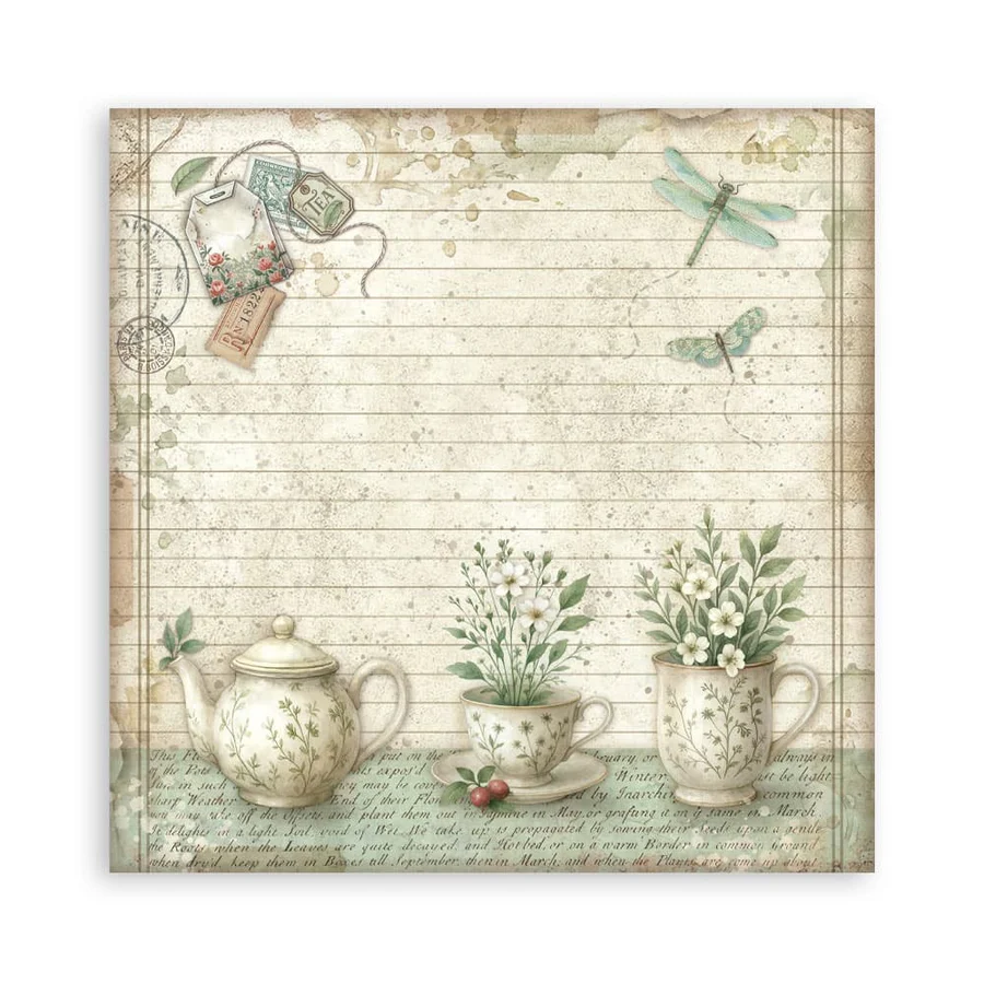 Stamperia – Herbarium Silvae Maxi paperilajitelma 20 x 20 cm - Image 23