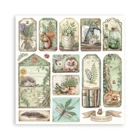 Stamperia Herbarium Silvae Maxi paperilajitelma10
