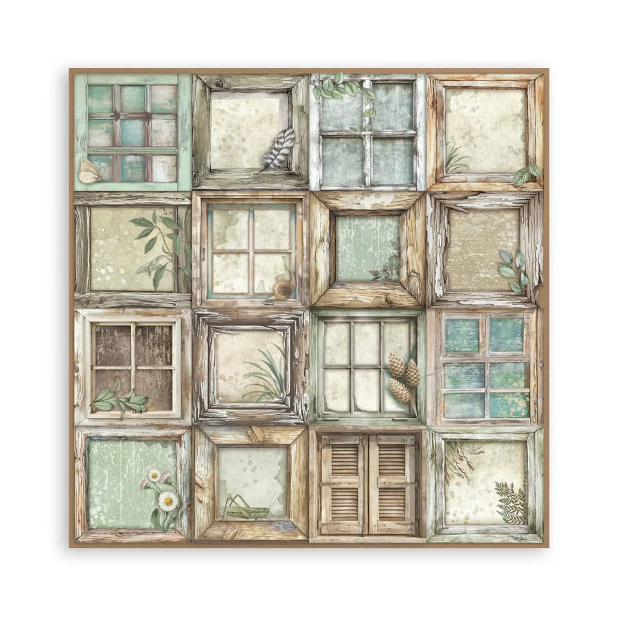 Stamperia – Herbarium Silvae Maxi paperilajitelma 20 x 20 cm - Image 5