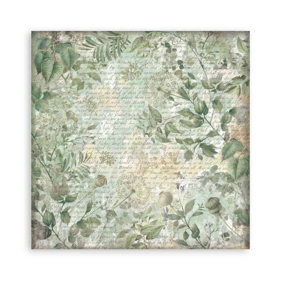 Stamperia – Herbarium Silvae Maxi paperilajitelma 20 x 20 cm - Image 17