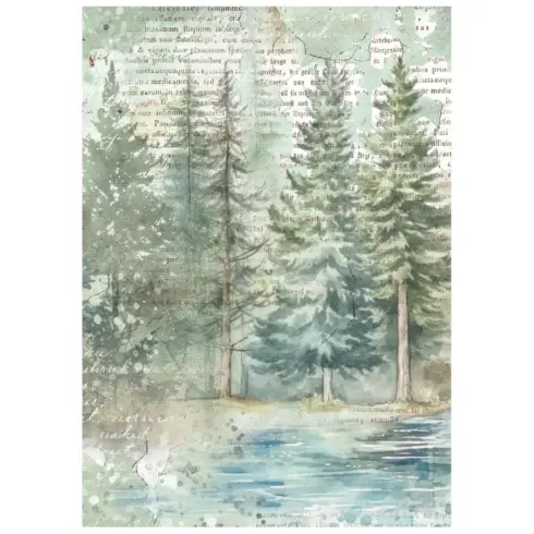 Stamperia Herbarium Silvae Rice Paper riisipaperi3