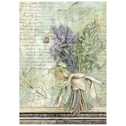 Stamperia Herbarium Silvae Rice Paper riisipaperi4