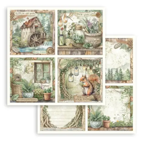 Stamperia Herbarium Silvae paperilajitelma5