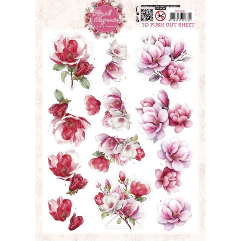 Berrie’s Beauties 3D-arkki – Floral Elegance Magnolia Dreams