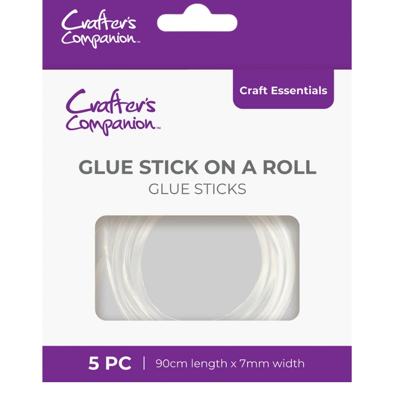 Crafter's Companion Glue Stick on a Roll 7mm (5 kpl) – Erittäin pitkät kuumaliimapuikot 90 cm - Image 2