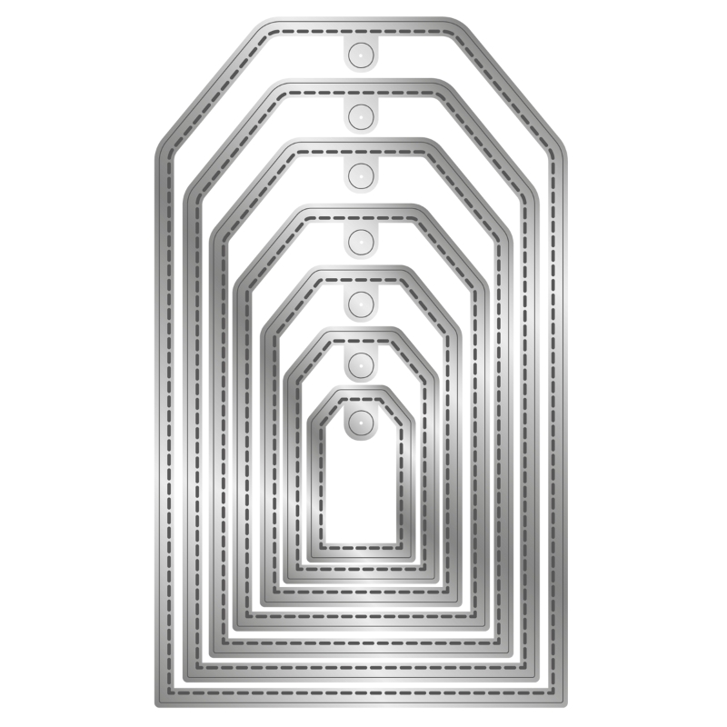 Crafter’s Companion stanssi – STITCHED EDGE TAGS - Bild 2
