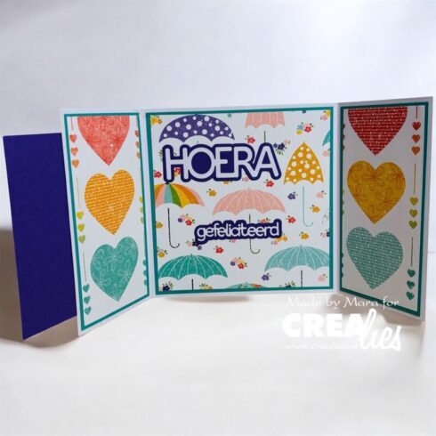 Crealies Cardzz stanssi SQUARE GATEFOLD CARD 1