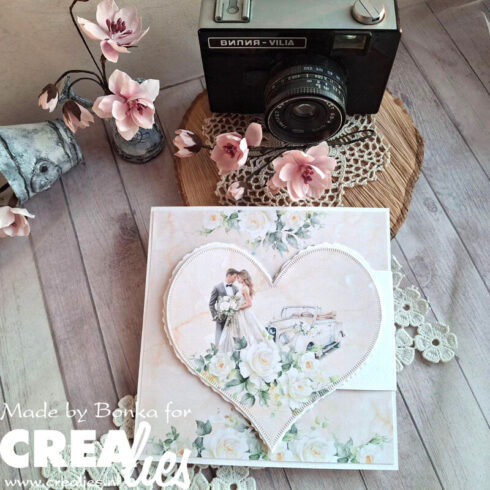 Crealies Cardzz stanssi – HEARTS WITH LITTLE STRIPES