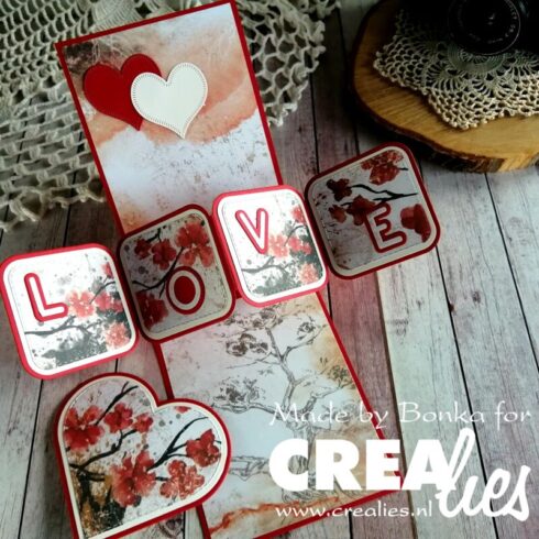 Crealies Cardzz stanssi – HEARTS WITH LITTLE STRIPES2