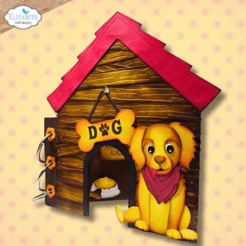 Elizabeth Craft Designs DOG HOUSE BUILD A BOOK stanssi1