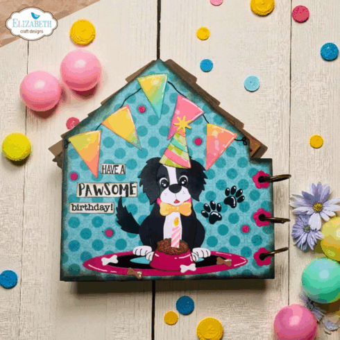Elizabeth Craft Designs DOG HOUSE BUILD A BOOK stanssi3