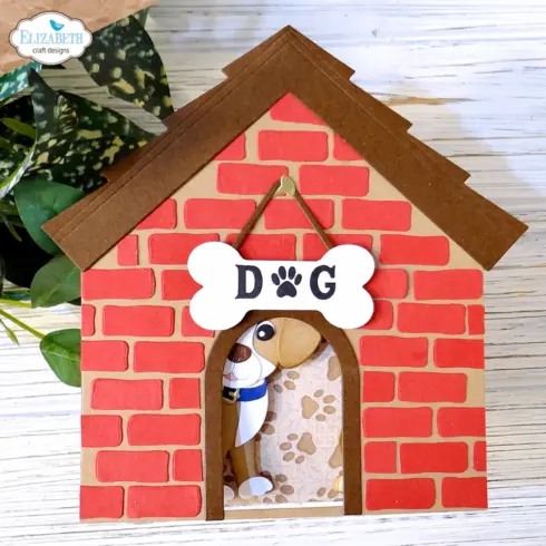 Elizabeth Craft Designs DOG HOUSE BUILD A BOOK stanssi4