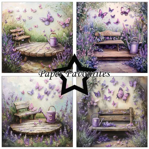 Paper Favourites – Provence paperilajitelma 15 x 15 cm