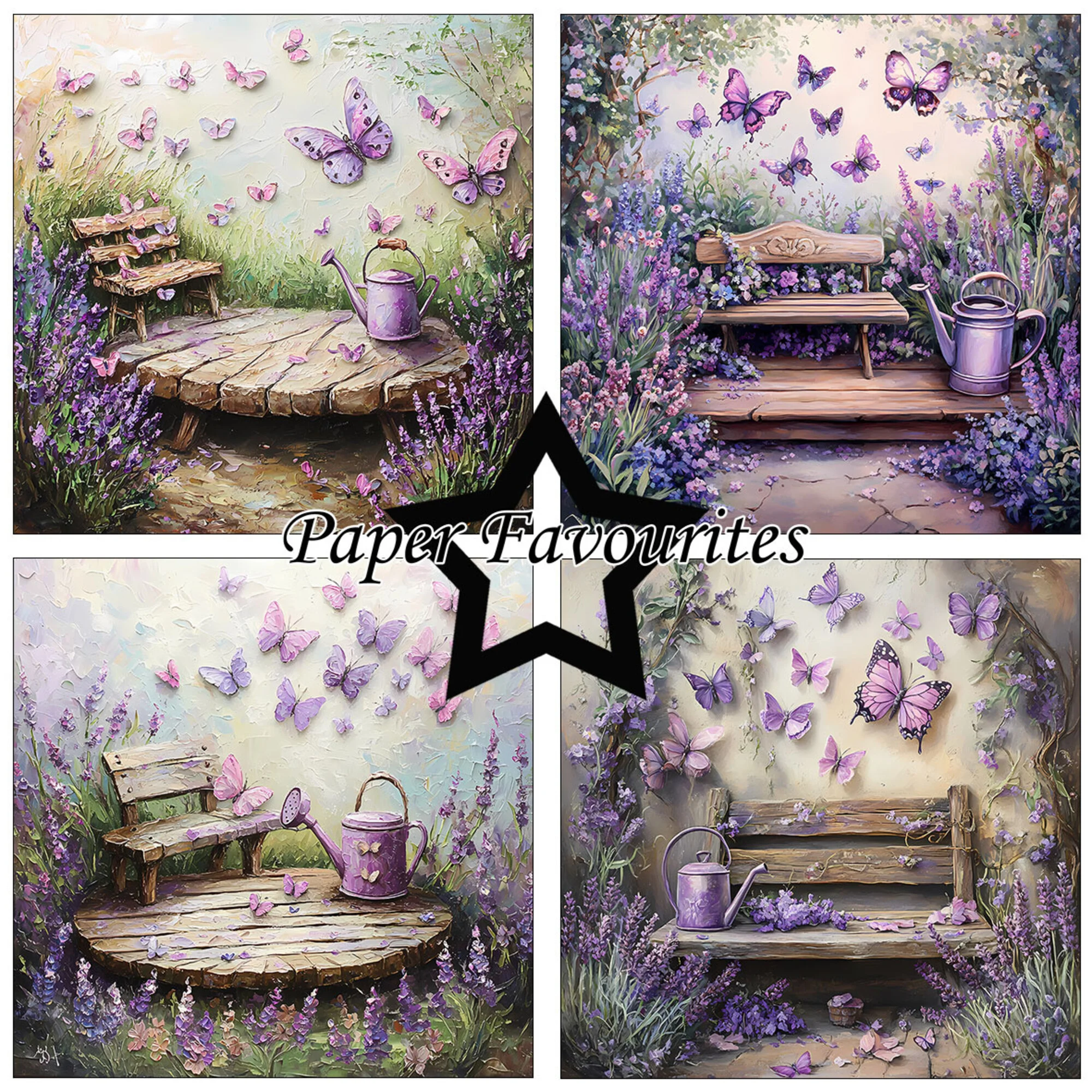 Paper Favourites – Provence paperilajitelma 15 x 15 cm - Image 3