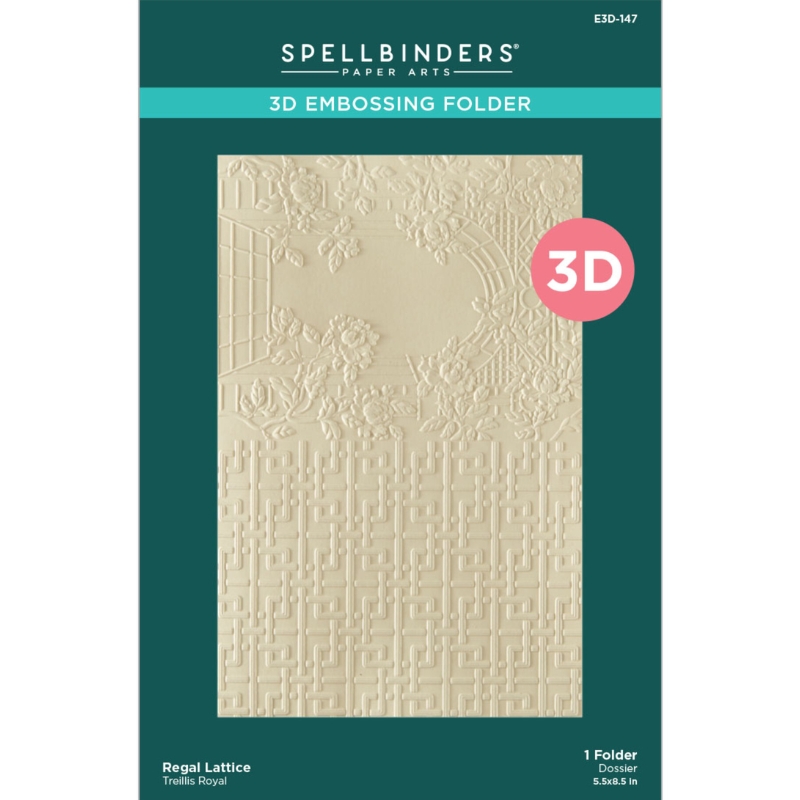 Spellbinders 3D kohokuviointikansio – REGAL LATTICE