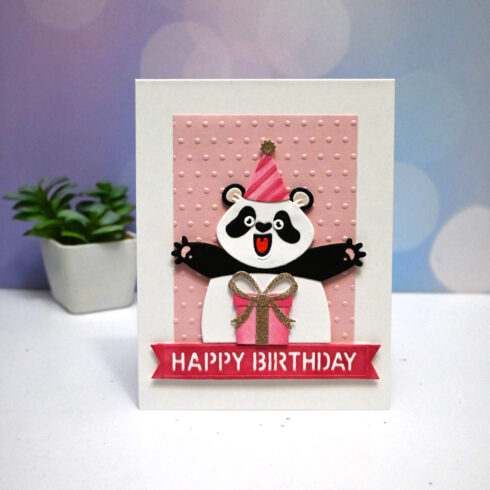 Spellbinders stanssi Sending Hugs BIRTHDAY BEAR2