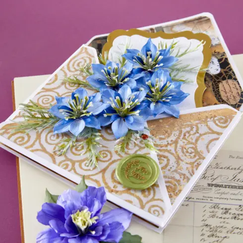 Spellbinders stanssi The Poets Garden LOVE IN A MIST2