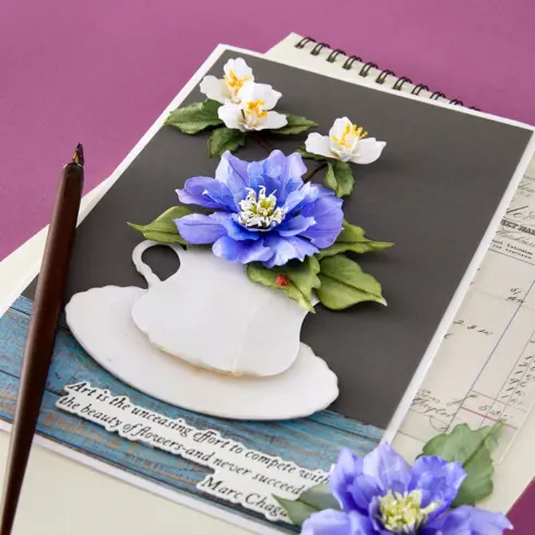 Spellbinders stanssi – The Poets Garden CLEMATIC POET2