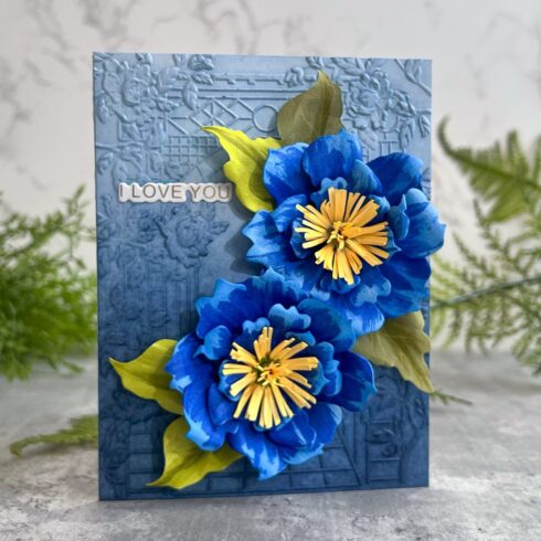 Spellbinders stanssi – The Poets Garden CLEMATIC POET5