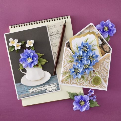Spellbinders stanssi – The Poets Garden CLEMATIC POET6