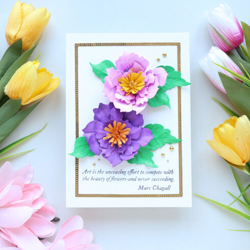 Spellbinders stanssi – The Poets Garden CLEMATIC POET7
