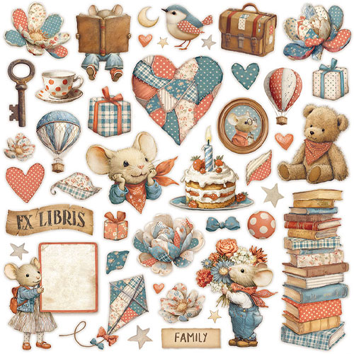 Stamperia – Family paperilajitelma 20 x 20 cm - Image 12
