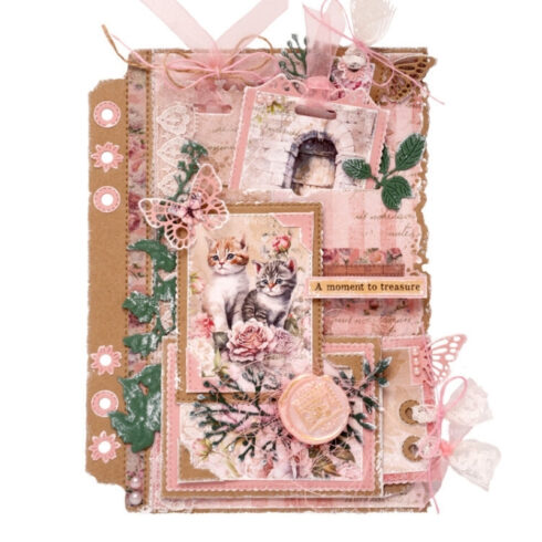 Studio Light Wax Beads Victorian Dreams Pink Sinetti vahanapit 4 kpl 1