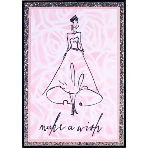 Tim Holtz Stampers Anonymous Scribbles roses sapluuna 1