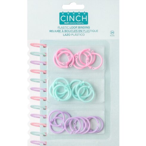 We R Memory Keepers Plastic Loop Binding Renkaat varilajitelma 24 kpl