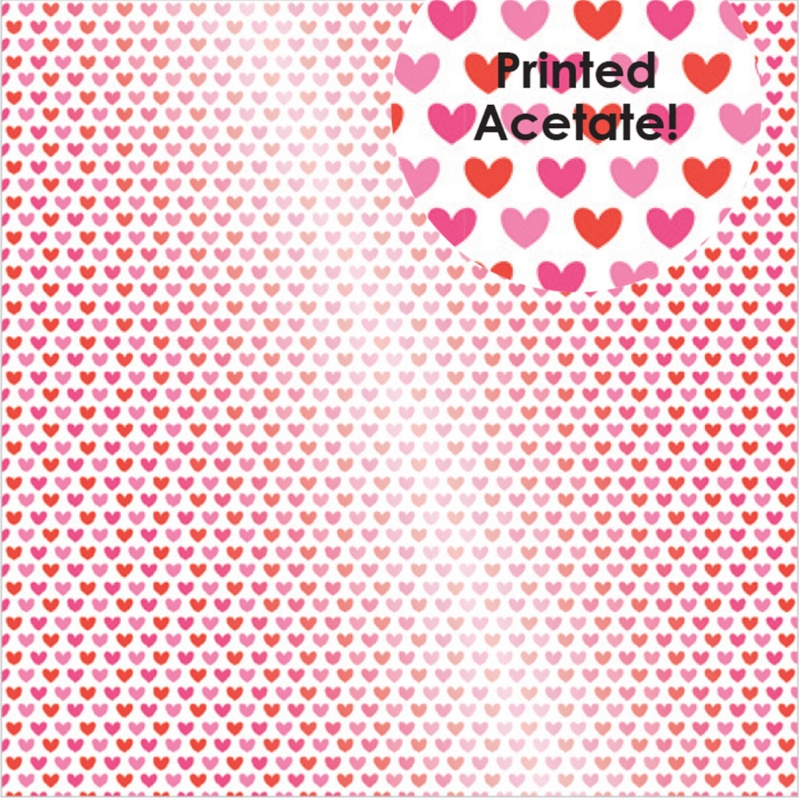 Bella BLVD Clear Cuts asetaattikalvo – Printed Acetate Love Squad