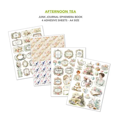 Ciao Bella Afternoon Tea Junk Journal Ephemera Book