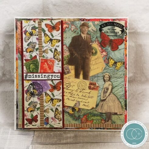 Craft Consortium Rub on Transfers Used Stamps siirtokuvat 2 kpl 3