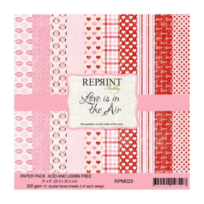 Reprint – Love is in the Air paperilajitelma 20 x 20 cm