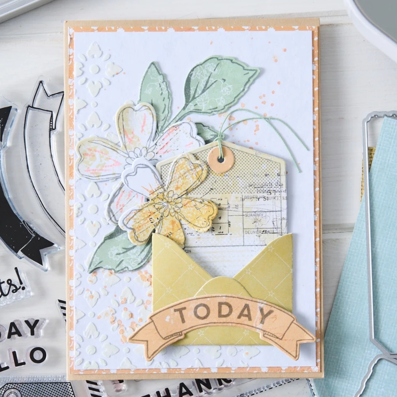 Sizzix & 49 and Market Stamps w/ Framelits leimasin ja stanssi – GLOBETROTTER'S MARK (62+4 kpl) - Image 4