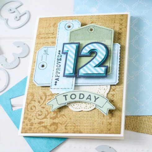 Sizzix 49 and Market Thinlits stanssi NUMBERS 1