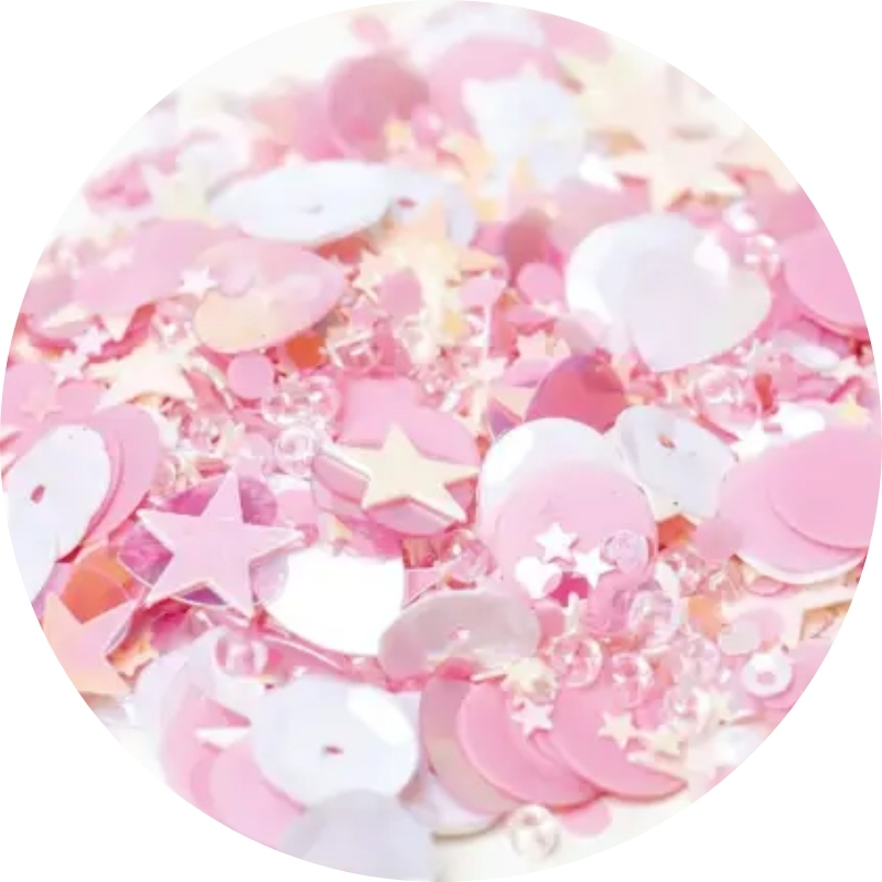 Sizzix Sequins & Beads – BALLET SLIPPER paljetti ja helmisekoitus (5 kpl) - Image 2