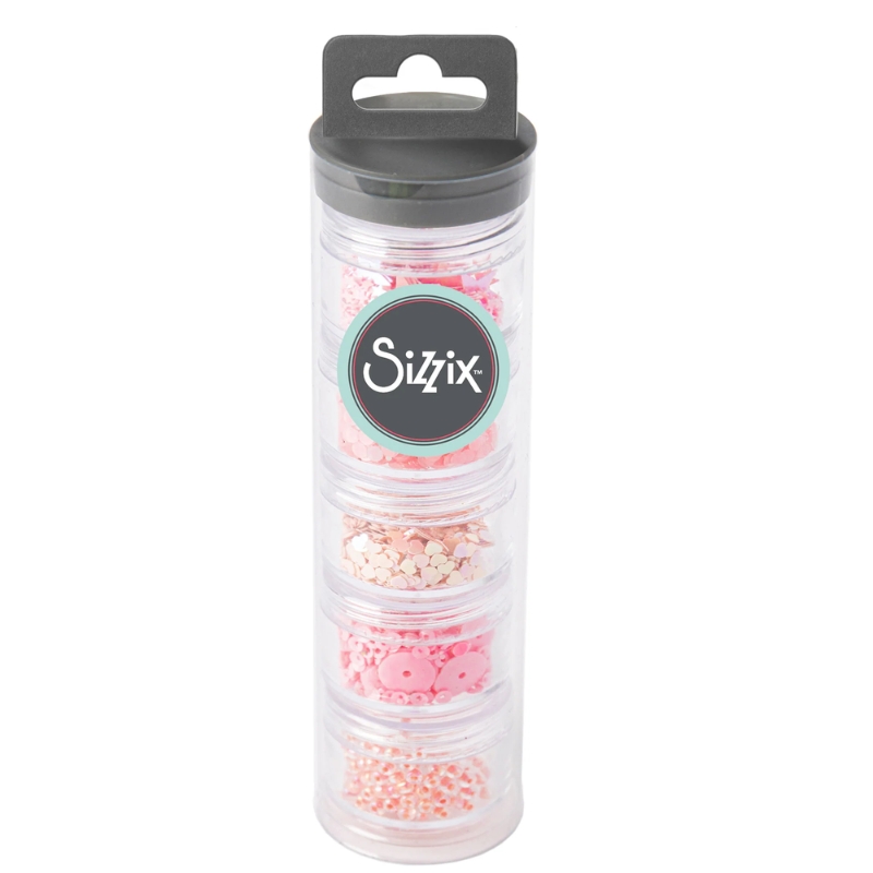 Sizzix Sequins & Beads CHERRY BLOSSOM paljetti ja helmisekoitus