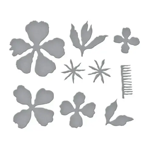 Spellbinders stanssi The Poets Garden DOUBLE AND SINGLE PEONIES1