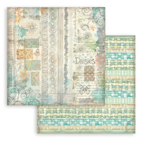 Stamperia Daisy Art Backgrounds paperilajitelma 2