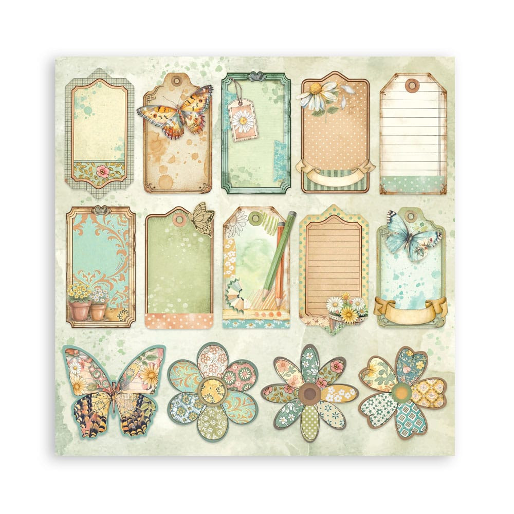 Stamperia – Daisy Art Maxi paperilajitelma 30 x 30 cm - Image 4