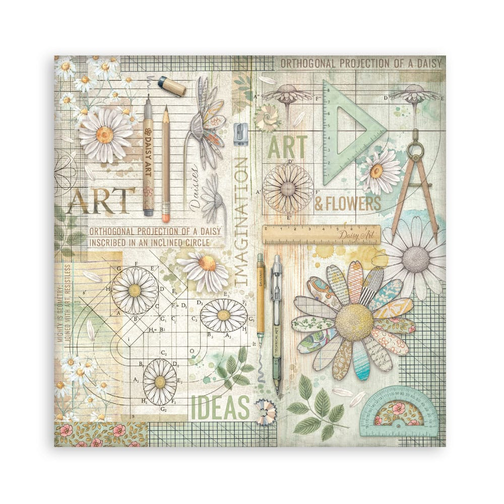 Stamperia – Daisy Art Maxi paperilajitelma 30 x 30 cm - Image 9