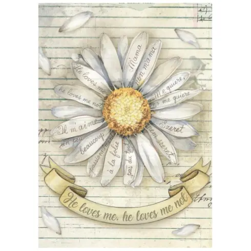 Stamperia Daisy Art Mini Rice Paper riisipaperi 1