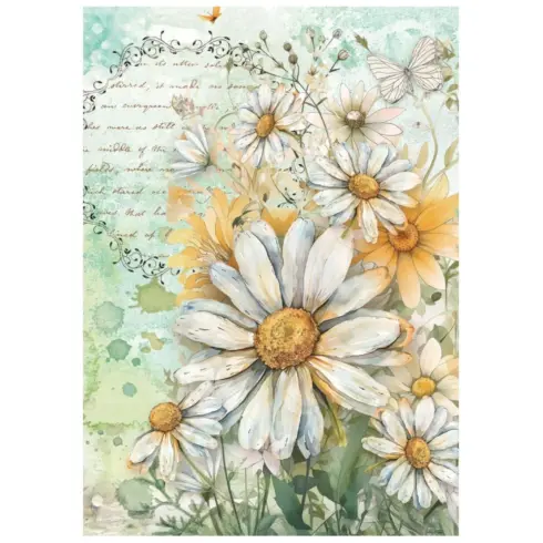 Stamperia Daisy Art Mini Rice Paper riisipaperi 3