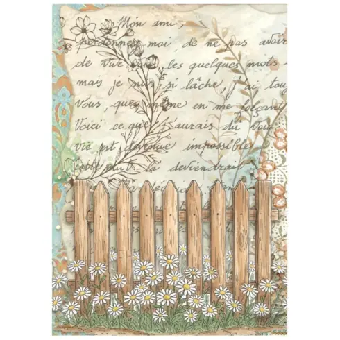 Stamperia Daisy Art Mini Rice Paper riisipaperi 4